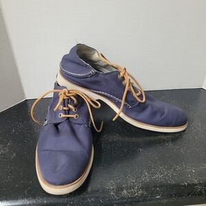 Sperry Topsider Blue Oxford Lace Up Shoes